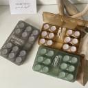 Set med fodral för kontaktlinser med tillbehör storlek 15 x 9,2 cm plast genomskinligt fodral med flera lådor för resor 5