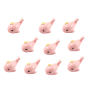 Set mit 10 Mini-Figuren Delfin 1,7 × 1,1 cm Harz-Dekoration für Blumentöpfe, Aquarien oder Mini-Gärten 3