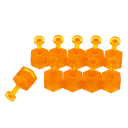 Set mit 10 PDR-Werkzeugen zur Dellenreparatur ohne Lackierung Durchmesser des Aufsatzes 7 mm Größe S Werkzeuge für Autokarosserien 1