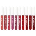 Set mit 10 samtigen matten Lippenstiften Wasserfester langanhaltender Lippenstift Seidige Textur Nicht haftende satte Farben Einfache Anwendung 2