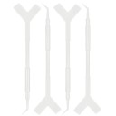 Set mit 10 Stück Kunststoffapplikatoren für Wimpern 11,5 x 3 cm Y-Form Wiederverwendbare Stäbchen Wimpernheber Make-up-Werkzeug 9