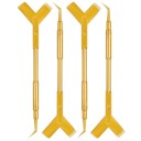 Set mit 10 Stück Kunststoffapplikatoren für Wimpern 11,5 x 3 cm Y-Form Wiederverwendbare Stäbchen Wimpernheber Make-up-Werkzeug 10