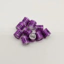 Set mit 100 bunten glänzenden Ringen 8 mm für Vogelbeine Hochwertiger Kunststoff und Aluminium Identifikationsclips zum Beringen 7