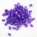 Set mit 100 Stück bunten 8 mm großen Vogelbeinringen. Kunststoffclips zum Beringen von Tauben, Papageien und Geflügel 7