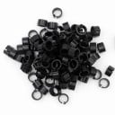 Set mit 100 Stück bunten 8 mm großen Vogelbeinringen. Kunststoffclips zum Beringen von Tauben, Papageien und Geflügel 1