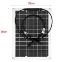 Set mit 2 flexiblen Solarmodulen 30W–600W 12V 38x28 cm Batterieladegerät Dual USB mit Controller 10A–100A Powerbank für Auto Boot Telefon 4