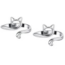 Set mit 2 verstellbaren Häkelgarnringen, Fingerhalter in Katzenform, Häkel- und Nähwerkzeug, Fadenteiler 3
