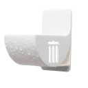 Set mit 2 Wandhaltern für Müllbeutel 7 x 6,5 cm, Kunststoff-Organizer, weißer Beutelspender für die Küche 5