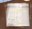 Set mit 20 transparenten Geschenktüten 8×10,3 cm für Fotos, Karten und Kleinigkeiten mit dekorativem Druck 5