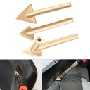 Set mit 3 Messingspitzen für die Kunststoffreparatur. Dreieckige Aufsätze zum Erhitzen und Versiegeln von Oberflächen. Entwickelt für Kunststoffschweißer. 2