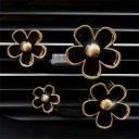 Set mit 4 bunten Autodekorationen, florale Lufterfrischer, Gänseblümchen, Ventilator-Clips, Aromatherapie, Autoinnenausstattung 3