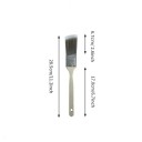 Set mit 5 langen, konischen Nylonpinseln in der Farbe Kaffeeweiß zum Malen, Grillen und für den Einsatz im maritimen Bereich. Künstlerische und technische Verwendung. 4