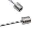 Set mit 5 Luftnadeln 3,95 cm aus Edelstahl und Aluminiumlegierung Adapter für Pumpen und Kompressoren für das Aufblasen von Basketball, Fußball, Volleyball 2