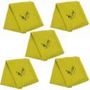 Set mit 5 Reinigungstüchern 34 x 34 cm für Saxophon, Klarinette, Trompete, Flöte, Piccolo, Fagott Baumwollgewebe mit hoher Saugfähigkeit 4