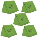 Set mit 5 Reinigungstüchern 34 x 34 cm für Saxophon, Klarinette, Trompete, Flöte, Piccolo, Fagott Baumwollgewebe mit hoher Saugfähigkeit Universelles Zubehör 3