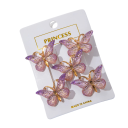 Set mit 5 Stück Schmetterlingshaarnadeln 4 × 2,5 cm Farbverlauf Kunststoff niedliche Haarschmuck 2