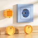 Set mit 5 Stück Schutzabdeckungen für Steckdosen für Kinder aus flexiblem Silikon, Motiv Bärchen, zum Schutz vor Stromunfällen 4