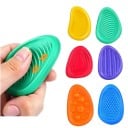 Set mit 6 antistress Knetspielzeugen aus Silikon, verschiedene Texturen, 4–7 cm zur Stressreduktion 2