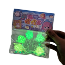 Set mit 6 Stück antistress Spielzeugen in Pfotenform, die im Dunkeln leuchten, aus weichem transparentem Gel, Entspannungshelfer für die Hand 2