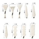 Set mit 9 formgefrästen Spachteln und Malermessern für Texturen mit Klingenbreiten von 1,5 bis 3,5 cm für Ölmalerei, Acryl und Relieftechniken 2