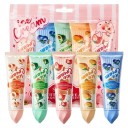 Set mit Handcremes 5 Stück 30 g Feuchtigkeitsspendende aufhellende Pflege Fruchtige Düfte Orange Erdbeere Heidelbeere Avocado Pfirsich 4