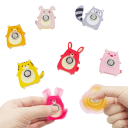 Set mit kindlichen Fidget Spinnern in Tierform 6 Stück mini Anti-Stress-Spielzeuge 3–5 cm zur Stressbewältigung und Unterhaltung 2