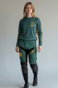 Set Motocross Maglia e Pantaloni Unisex Con Maniche Lunghe e Pannelli In Rete In Poliestere e Nylon Nero-Khaki Per Motocross e Enduro 6