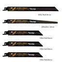Set of 10 Bi-Metal Saw Blades for Reciprocating Saws Cutting Wood, PVC and Heavy Metals for Windows and Doors 5