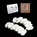 Set of 10 Child Safety Socket Covers with Rotating Lock for Protection Against Electric Shock and Dust 4