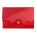 Set of 10 Colourful Envelopes with Heart Closure 10.5 × 7 cm Paper Envelopes for Letters, Greetings and Small Gifts 10
