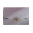 Set of 10 Colourful Envelopes with Heart Closure 10.5 × 7 cm Paper Envelopes for Letters, Greetings and Small Gifts 11
