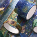 Set of 10 Floral Tape Rolls Garden Painting in a Box 2 m for Decorating Journals, Planners, Invitations and Other Creative Projects 4