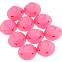 Set of 10 Heatless Silicone Hair Rollers Casual Waves Flexible Styling Tools Two Sizes For All Hair Lengths 10