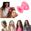 Set of 10 Heatless Silicone Hair Rollers Casual Waves Flexible Styling Tools Two Sizes For All Hair Lengths 12