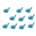 Set of 10 Mini Dolphin Figurines 1.7 × 1.1 cm Resin Decoration for Flower Pots Aquariums or Mini Gardens 2