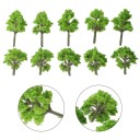 Set of 10 Model Trees 4 cm Miniature Decorations for Dioramas and Model Landscapes 2