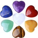 Set of 10 Natural Rose Quartz Heart Crystals Home Decoration Chakra Stones Reiki Healing Minerals Colourful Gemstones 13