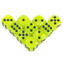 Set of 10 pcs 16mm Acrylic Dice Marble Effect Dice for RPG Board Games DND Classic Hexagonal Gaming Dice 7