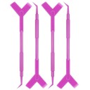 Set of 10 Plastic Eyelash Applicators 11.5 x 3 cm Y Shape Reusable Sticks Eyelash Lifting Comb Makeup Tool 6