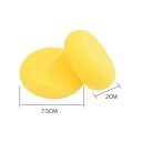 Set of 10 Round Yellow Ceramic Sponges 7.5x2 cm for Sculpture, Modelling Clay, and Painting Cleaning Tools 2
