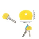 Set of 10 Soft Coloured Key Caps for Easy Identification, Improved Grip and Protection of Key Heads from Wear 2