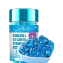 Set of 10 Vitamin Capsules for Hair Keratin Essential Oils Hydration Damaged Coloured Frizzy Hair Smooth and Shiny 5