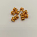 Set of 100 Colourful Shiny Rings 8 mm for Bird Legs High-Quality Plastic and Aluminium Identification Clips for Ringing Pigeons, Parrots and Poultry 8