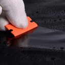 Set of 100 Double-Edged Plastic Blades Orange Safe Edges for Scrapers for Removing Dirt from Surfaces 7