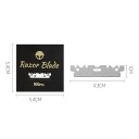 Set of 100 Razor Blades Single-Sided Half Blades Made of Stainless Steel Refills for Shaving Tools Professional and Home Use 3