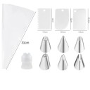 Set of 11 Piping Tools for Cake Decoration Nozzles Piping Bag Scrapers Coupler Baking Tools for Home and Professional Use 2