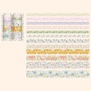 Set of 12 Rolls of Tape with Peach Blossom Floral Design 2 m for Decorating Journals, Planners, Invitations and Other Creative Projects 2