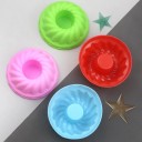 Set of 12 Silicone Mini Bundt Cake Moulds 6.5 x 6.5 x 2.7 cm Random Colours Baking Desserts 8