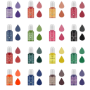 Set of 16 Liquid Pigments 10 ml Colours for Epoxy Resin Soap Candles DIY Concentrated Dye Colour Essence Crafting Decoration 2