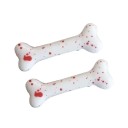 Set of 2 Bone-Shaped Hair Clips 5.5 × 2 cm Plastic White or Printed Punk Hair Accessory 3